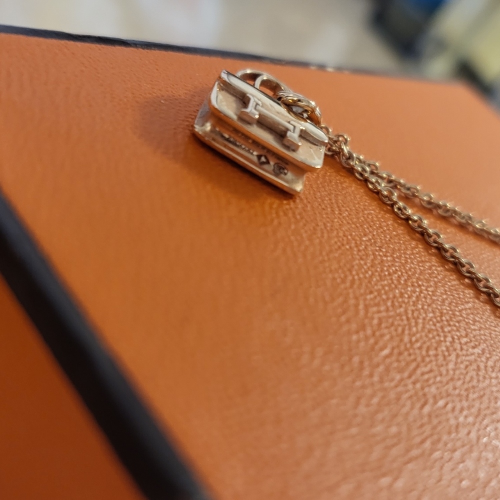 18K Rose gold Hermes Constance necklace - Picture 4 of 10